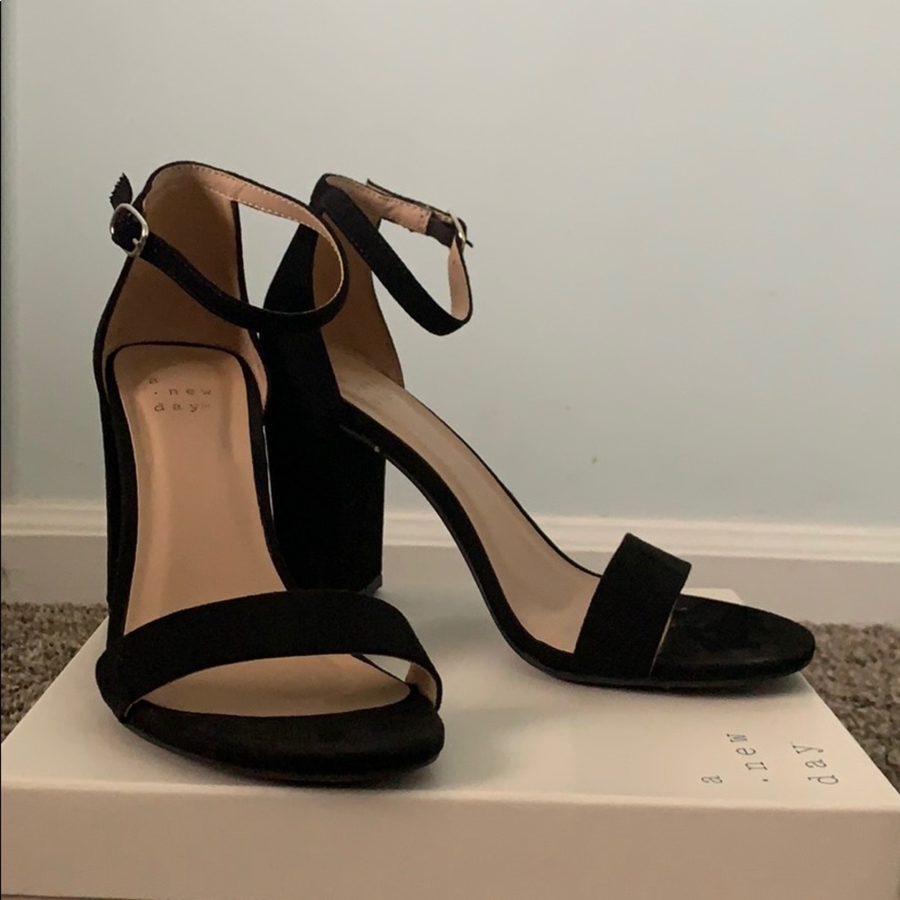 Chunky Black Heels